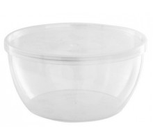 Банка-плошка полипропиленовая круглая 360мл с крышкой Н-55 D-112 (уп500)