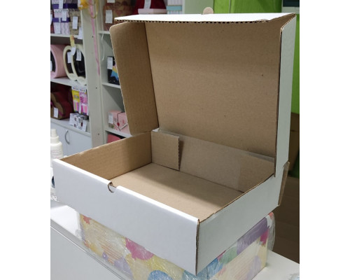 Коробка для пирога 320*250*80 белая  купить в Магнитогорске в Упакофф