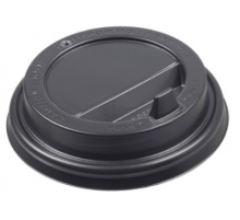Крышка для стакана бум черная TLS-90 с закр питейником 100/1000