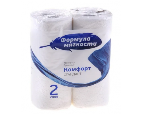 Полотенце бумажное Формула мягкости 2 сл (уп 2шт) (16уп) купить в Магнитогорске в Упакофф