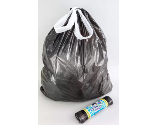 Мешок для мусора ПНД 60л 10шт в рул с завязками купить в Магнитогорске в Упакофф