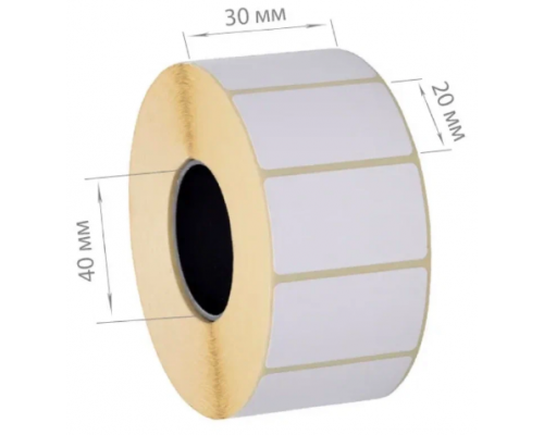 Термоэтикетка 30*20 1800 этикеток (кор72шт) купить в Магнитогорске в Упакофф