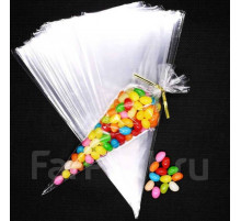 Пакет БОПП конус (Морковка) 200*350мм 30мкм (уп 100)