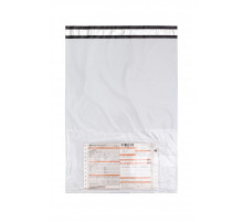 Пакет курьерский белый 430*500+40мм с карманом (уп500шт)