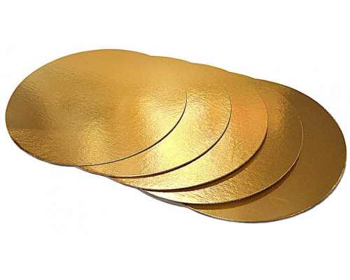 Подложка для торта 2,5 золото d340мм З/Л купить в Магнитогорске в Упакофф