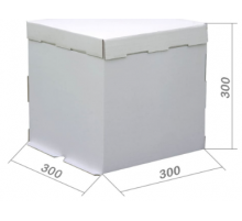 Коробка для торта 300*300*300мм белая Коробка для торта 300*300*300мм белая