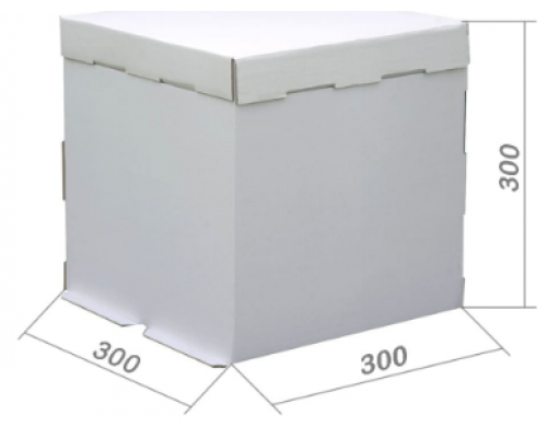 Коробка для торта 300*300*300мм белая купить в Магнитогорске в Упакофф