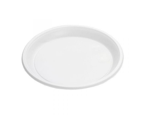 Тарелка пластиковая 167мм Мистерия белая 100шт (уп1600) купить в Магнитогорске в Упакофф
