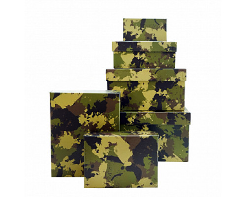 Коробка подарочная 17*13*7 Камуфляж Милитари Браво