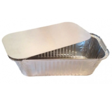 Контейнер алюминиевый с крышкой 125*98 h35 250мл Контейнер алюминиевый с крышкой 125*98 h35 250мл