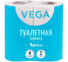 Бумага туалетная ФМ Комфорт Стандарт 2-х слойная 4 шт ВЕГА  (16 уп)