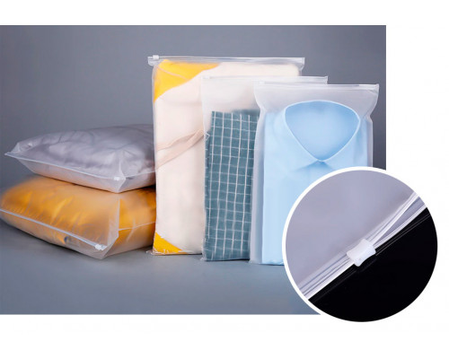 Пакеты матовые 350*450 140мкм с слайд защелкой (бегунком) УФА