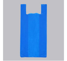 Майка ПНД 44+20*65 20мкм НУЛЕВКА синий 50шт (уп 1000)