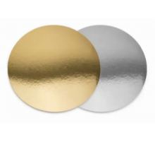 Подложка для торта 0,8 золото d220мм