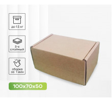 Коробка картонная самосборная 100*70*50мм СП ЧЛБ НСК УФА