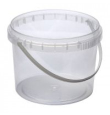 Ведро пищевое 3,3л с крышкой прозрачное d-191