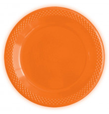 Тарелка пластиковая 150мм Делюкс оранжевые (уп10шт) SEMPERTEX S.A.