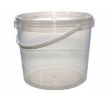 Ведро пищевое 2,2л с крышкой прозр (уп 120)