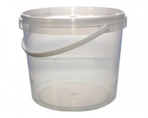 Ведро пищевое 2,2л с крышкой прозр (уп 120)