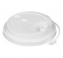 Крышка для стакана бум белая d-80мм с заглушкой 50/1000