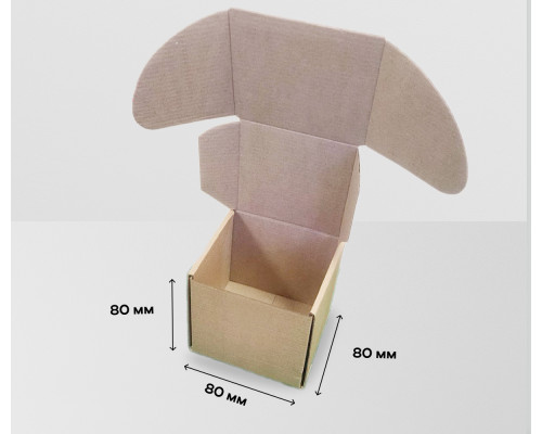 Коробка картонная самосборная 80*80*80мм СП НСК купить в Магнитогорске в Упакофф