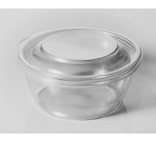 Миска ПР-МС 500мл 144мм ДНО+КРЫШКА Протэк черная (кор540шт)