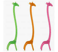 Размешиватель пластиковый 140мм Жираф цвет в ассортименте 100шт в упак