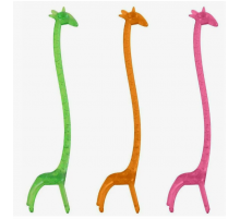 Размешиватель пластиковый 140мм Жираф цвет в ассортименте 100шт в упак Размешиватель пластиковый 140мм Жираф цвет в ассортименте 100шт в упак