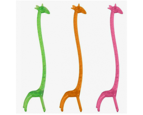 Размешиватель пластиковый 140мм Жираф цвет в ассортименте 100шт в упак Размешиватель пластиковый 140мм Жираф цвет в ассортименте 100шт в упак
