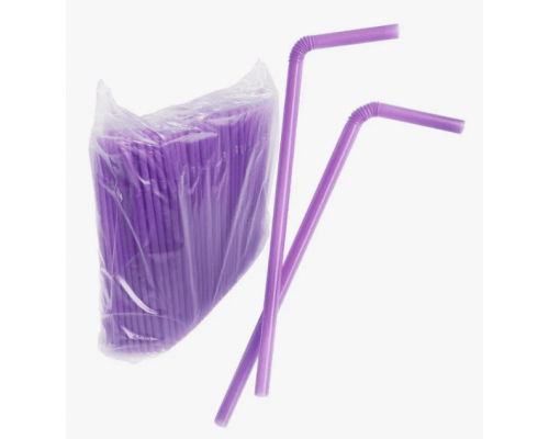 Трубочки для коктейля 40шт L-240 d-5 гофрированные цвет в ассортименте Трубочки для коктейля 40шт L-240 d-5 гофрированные цвет в ассортименте