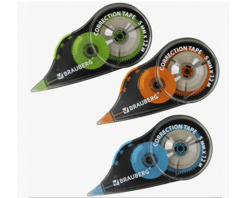 Корректирующая лента BRAUBERG ULTRA COLOR 5мм 12м механизм перемотки