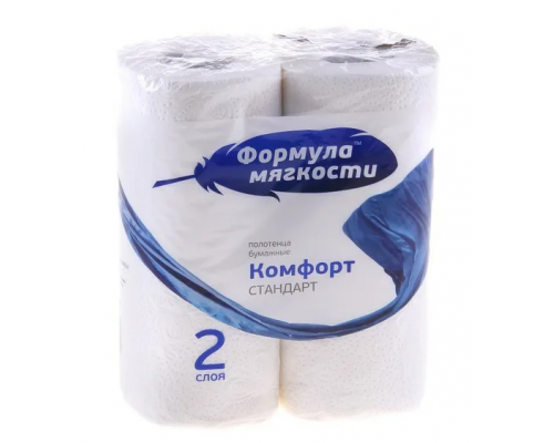 Полотенце бумажное Формула мягкости 2-х слойные (уп 2шт) (16уп)